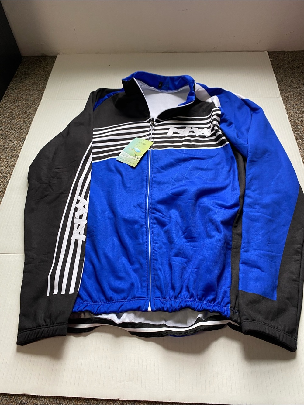 Northwave Blue Black White Cycling Jacket NWT